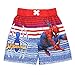 Spider-Man Superhero Boys Swim Trunks and Rash Guard Set (2T, Blue/Red)
