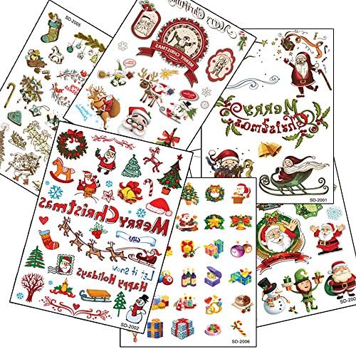 NB-Magic(TM) 6pcs Set Waterproof Temporary Tattoos (Christmas)