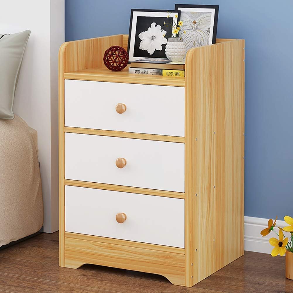 Nordic Nightstand with Drawers,Modern Bedside End Table