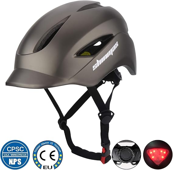 Casco Bici Shinmax Con Occhiali Magnetici - Regolabile 56-61cm - Per MTB E City - Foto 7
