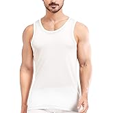 Men's Silk Tank Tops Sleeveless Pure Silk Undershirt Super Absorbent and Breathable