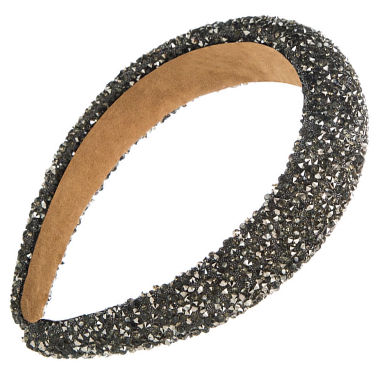 scicent Black Head Bands Adult Women Fashion Sparkly Glitter Hairband Wide Hair Bands for Girls Non-Slip Vintage Headband 5427 — image 1