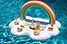 FUNBOY Giant Inflatable Rainbow Cloud Drink Holder, Luxury Floating Bar Accessory for Pool Parties and Entertainment, Floating Drink Holder