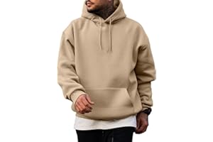 JMIERR Mens Casual Cotton Hooded Collar Drawstring Hoodies Pullover Sweatshirts Casual Long Sleeve Shirts