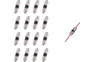 BRIGHTFOUR Low Voltage Wire Connectors, Solderless Wire Tap Connectors (2 Way 1 Pin 16 Pack)