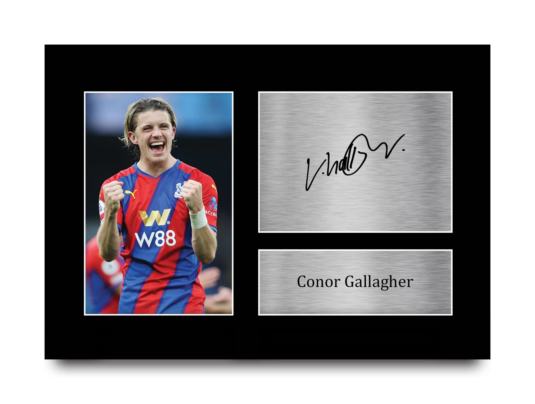 HWC Trading A4 Conor Gallagher Crystal Palace Gifts Printed Signed Autograph Picture for Football Fans and Supporters
