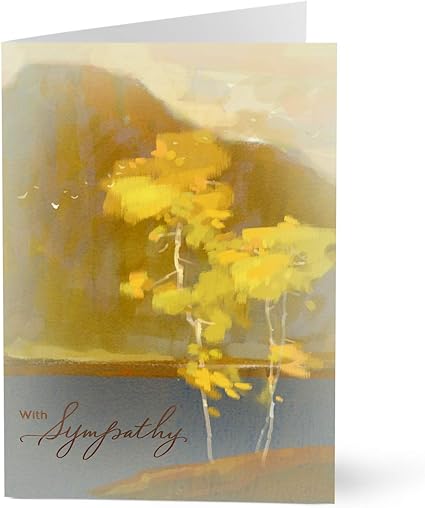 Amazon Hallmark ビジネスお悔やみカード 従業員やお客様用 意図的なシーンのお悔やみ ビジネス用グリーティングカード25枚入り グリーティングカード 文房具 オフィス用品