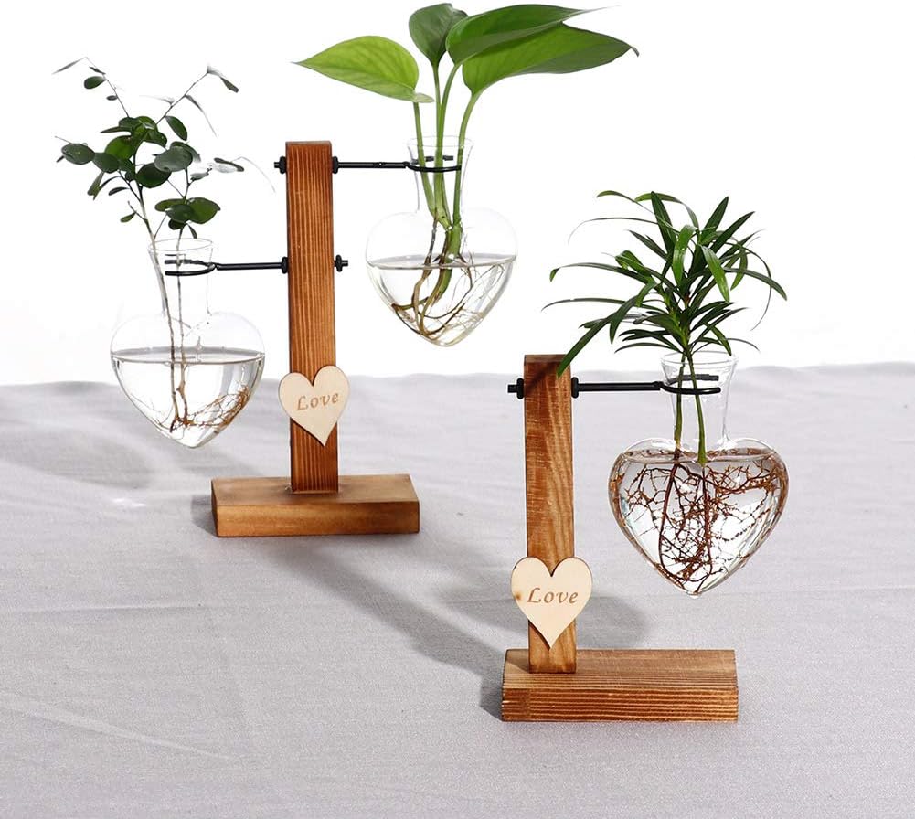 Decoración del hogar decoración de jardín y Boda Jarrón de Cristal con