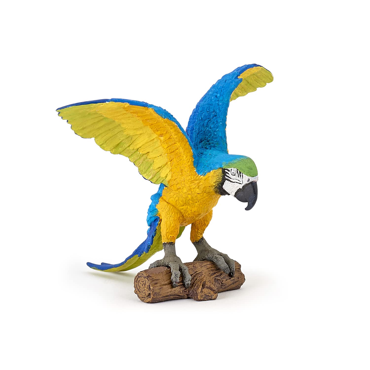 Papo - Realistic Blue Macaw Parrot Figure - Ages 3+ - Wild Life Collection - Educational Play Exotic Birds - Gift Idea Toy for Girls and Boys - 9 Cm X 9.5 Cm X 7.7 Cm