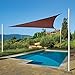 Coolaroo Ready-to-hang Rectangle Shade Sail Canopy, Terracotta - 13ft x 7ft