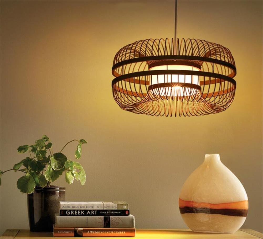 LUCKY CLOVER-A Estilo chino clásico madera mimbre hecho a mano del