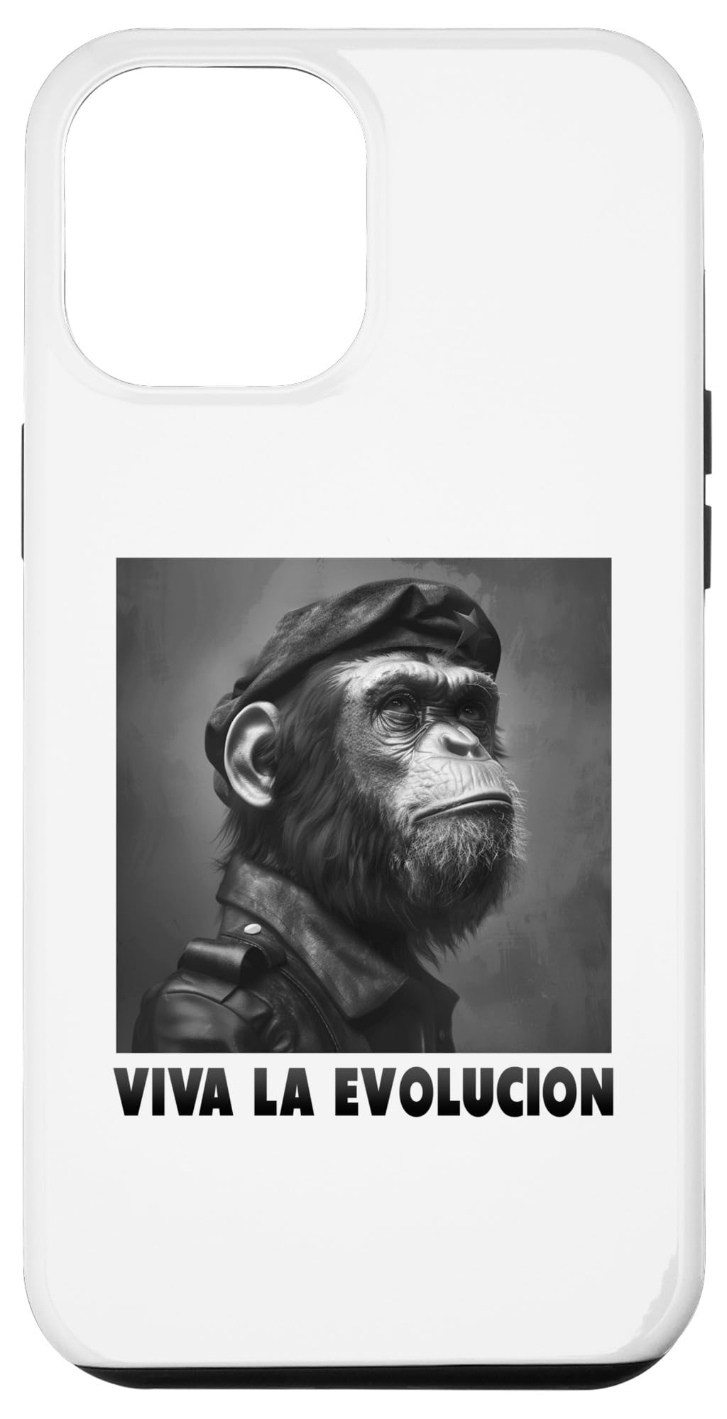 iPhone 14 Pro Max Viva La Evolucion, Revolution, Monkey, Nerd Case