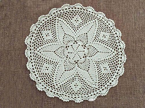 Flower Crochet Lace Round Place Mat Crochet Placemats Handmade Doily Crocheted Cup Mat