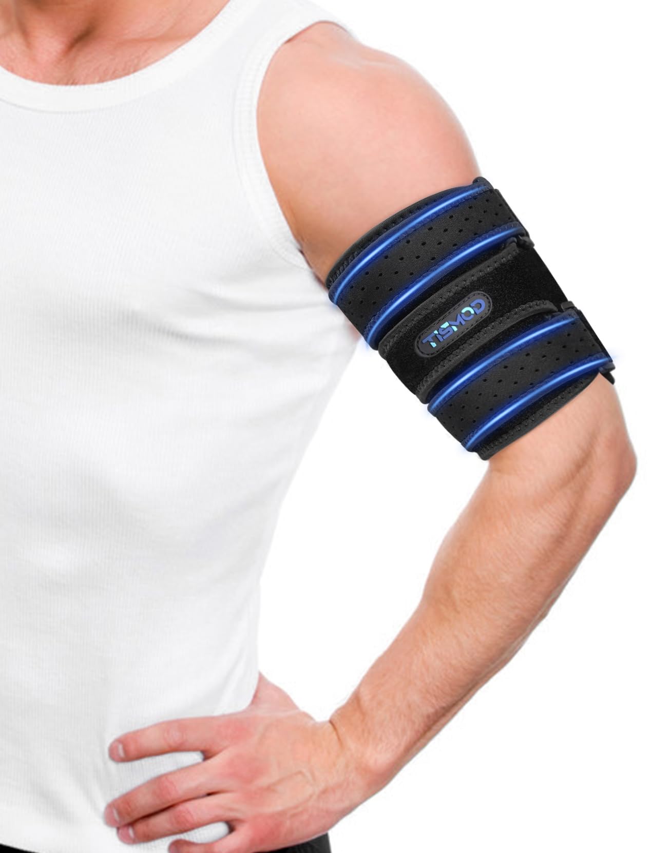 Photo 1 of TISMOD Brace Compression Bicep Tendonitis Sleeve Support,Upper Arm Brace Bicep Support Bands for Pain Relief, Muscle Strains Triceps & Bicep Wrap for Men?Women