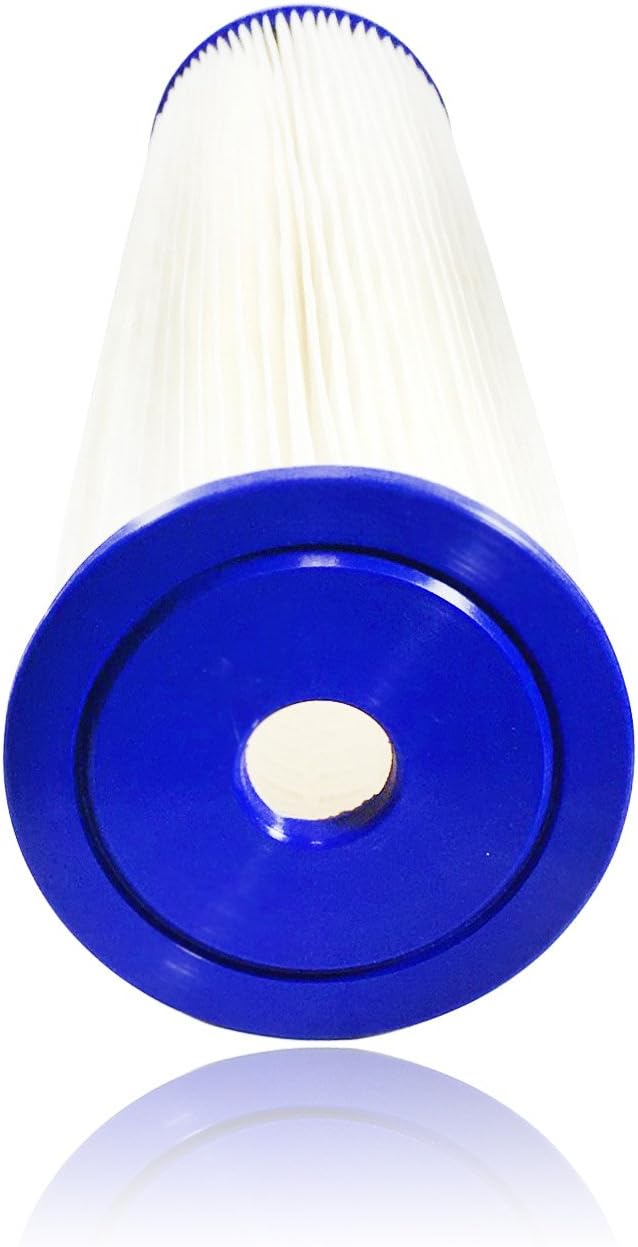 Aquaboon 1 Micron 20" Big Blue Pleated Sediment Water Filter Replacement Cartridge | Whole House Sediment Filtration | Compatible with ECP5-BB, AP810-2, HDC3001, CP5-BB, SPC-45-1005, ECP1-20BB, 2-Pack: Kitchen & Dining