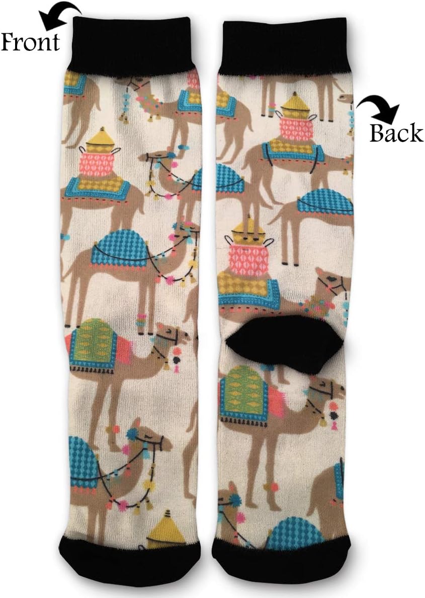 Camel Play Socks Funny Fashion Novelty Advanced Moisture Wicking Sock for Man Women