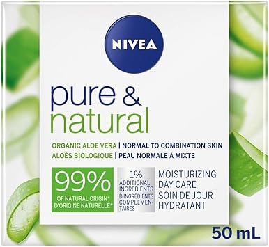 nivea pure & natural moisturising day cream