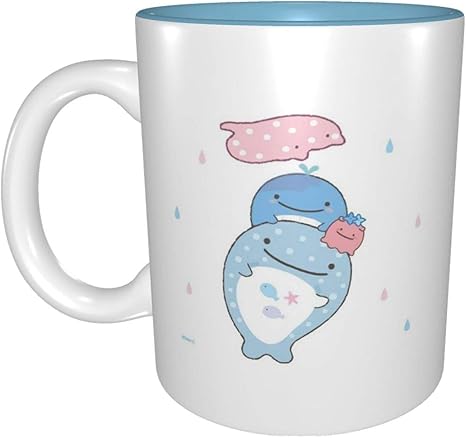 Amazon Co Jp 陶器 じんべえさん マグカップ コーヒーカップ 電子レンジ対応可 おしゃれ 大きめ 人気 アニメ キャラクター グッズ 雑貨 大容量 ３３０ml ホーム キッチン
