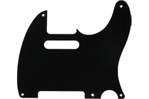 Fender 992019000 Pure Vintage Pickguard, 52 Telecaster, 5-Hole, Black, 1-Ply