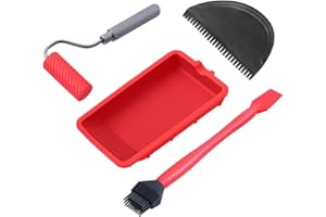 Silicone Glue Kit - Silicone Roller with Tray | Wood Glue Applicator Set | Glue Applicator Roller with Glue Tray | Reusable H