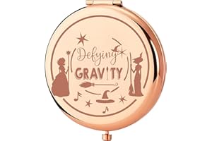 KEYCHIN Witch Pocket Mirror Musical Fans Gifts Defying Witch Compact Makeup Mirror Musical Theatre Witch Merch(Defying-RG)