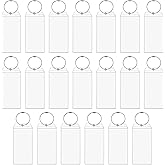 Juvale Luggage Tags for Suitcases - 3.5 x 7.2 in, Clear, 20 Pack - Bulk Zip-Seal Closure & Steel Loop Fastener - Waterproof ID Holders - Travel & Cruise Essentials