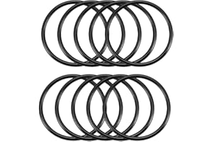 uxcell Nitrile Rubber O-Rings, 50mm OD 44mm ID 3mm Width, Metric Sealing Gasket, Pack of 10