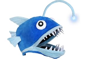 Lrvcnva Fish Costume Hat for Adult, Angler Fish Light up Costume Hat for Halloween/Themed Parties/Cosplay Events