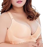 CHAOJIESI Women Wire Free Plus Size Molded Bra