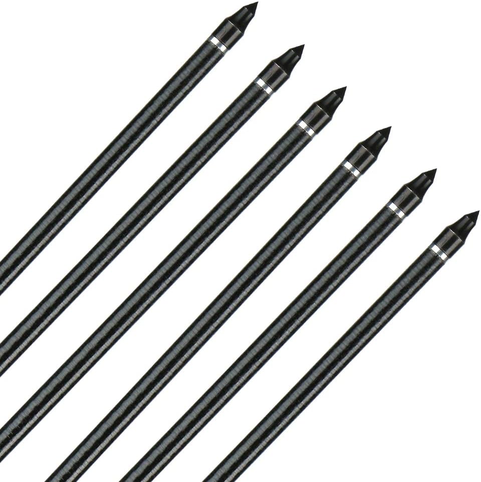 IRQ 32inch Fiberglass Arrows Targeting Practice Adjustable Nocks Screw in Replaceable Arrow Tips for Compound Recurve Bow : Sports & Outdoors