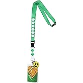 Power Rangers Green Ranger ID Lanyard Badge Holder w Character Card and Dragonzord Dragon Foot Emblem Rubber Pendant
