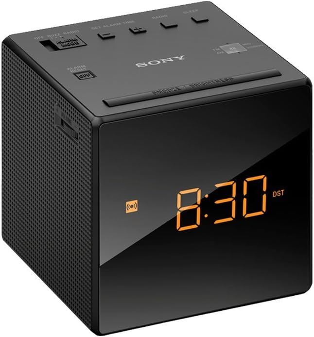 Sony ICF-C1 Alarm Clock Radio LED Display Black