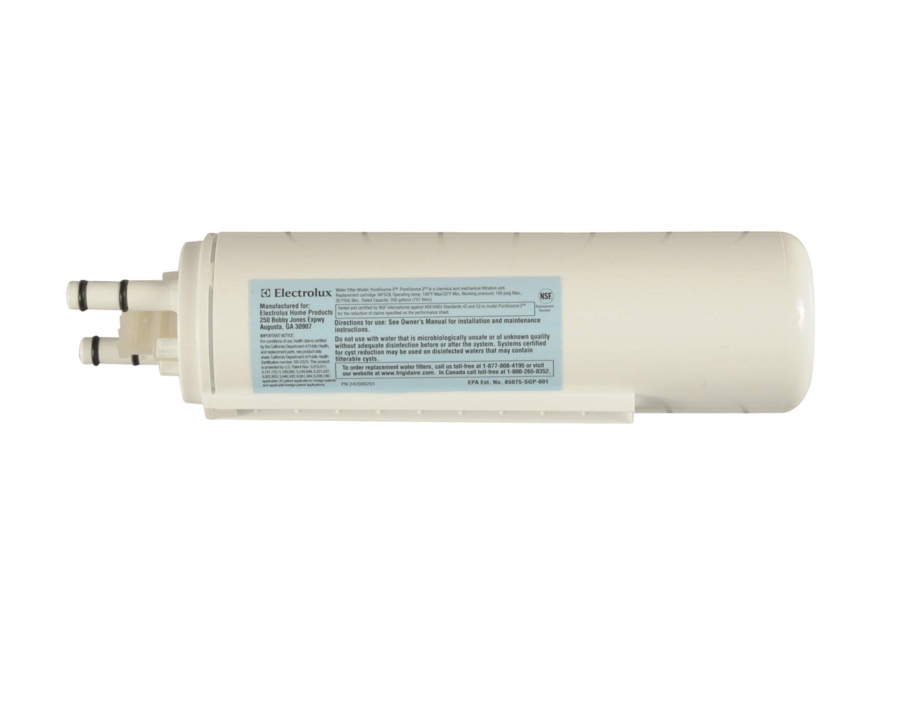 Smart Choice SCWF3CTO Refrigerator Water & Ice Filter, Genuine Replacement for Frigidaire ULTRAWF PureSource Ultra and Frigidaire WF3CB PureSource