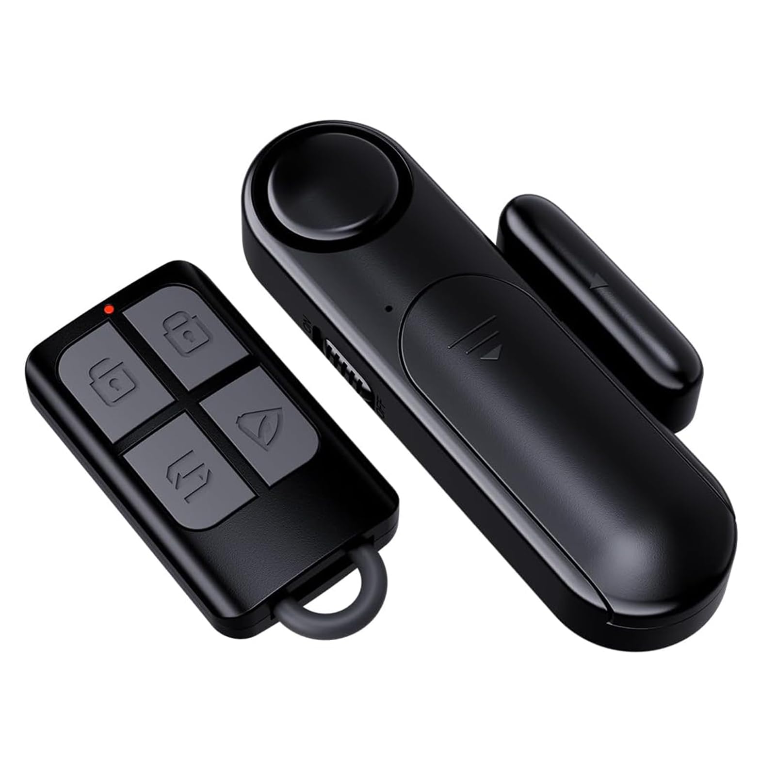 Photo 1 of Window and Door Alarm When Opened for Kids Safety/Home Security, Sliding Door Sensor Alarms with Remote for Dementia,Burglar Alert for Business/Garage/Apartment Entry,Back/Front/Pool, Black