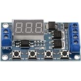 DC 12V-24V Pulse Trigger Cycle Delay Timer Switch ON/Off Relay Control Module MOS Control Board LED Display