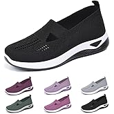 dubuto Women's Walking Shoes Wove Breathable Soft Orthopedic Diabetic Comfortable Sneakers for Women Indoor Outdoor Casual Athletic Work Shoes