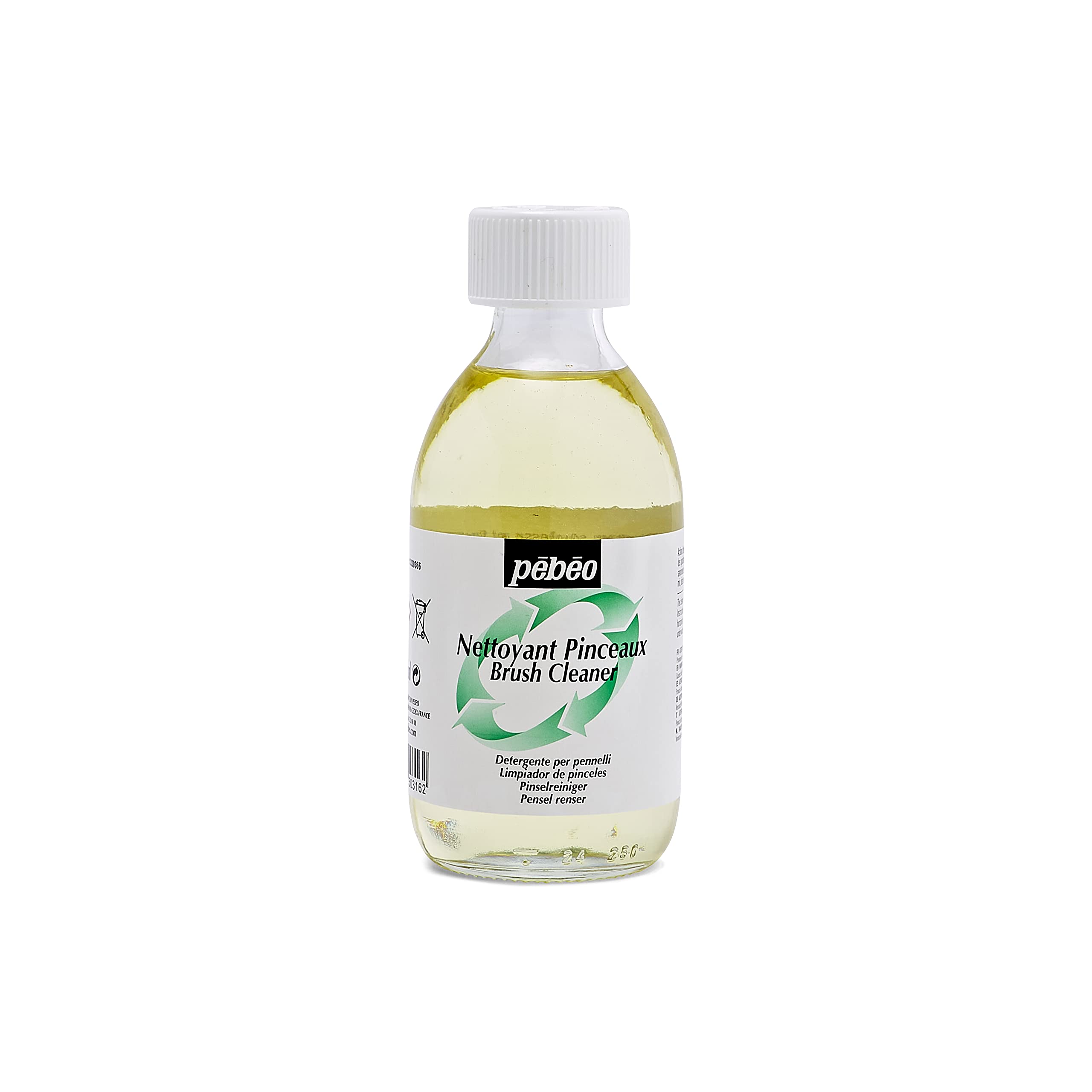 Pebeo 650316 245 ml Brush Cleaner, Transparent