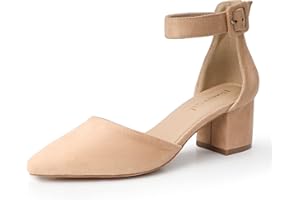 NinetinGel High Heels.Chunky Heel Pointed Closed Toe Pump Shoes,Party Wedding Fashion Shoes,Gifts for Women