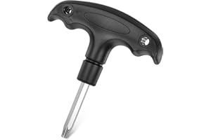 BOHUIZ Black Golf Wrench, Adjustable Golf Wrenches Tool with Plastic Handle Stainless Steel Golf Driver Tool Golf Torque Wrench for Golf Club Driver Shaft Adapter Torque Tool