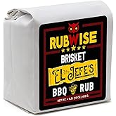 RubWise Texas Style BBQ Brisket Rub - El Jefe (1lb) | Barbecue Rubs & Spices for Smoking and Grilling | Premium Dry Seasonings with Authentic Texan Flavor | Great on Brisket, Steaks, Ribs & Burgers