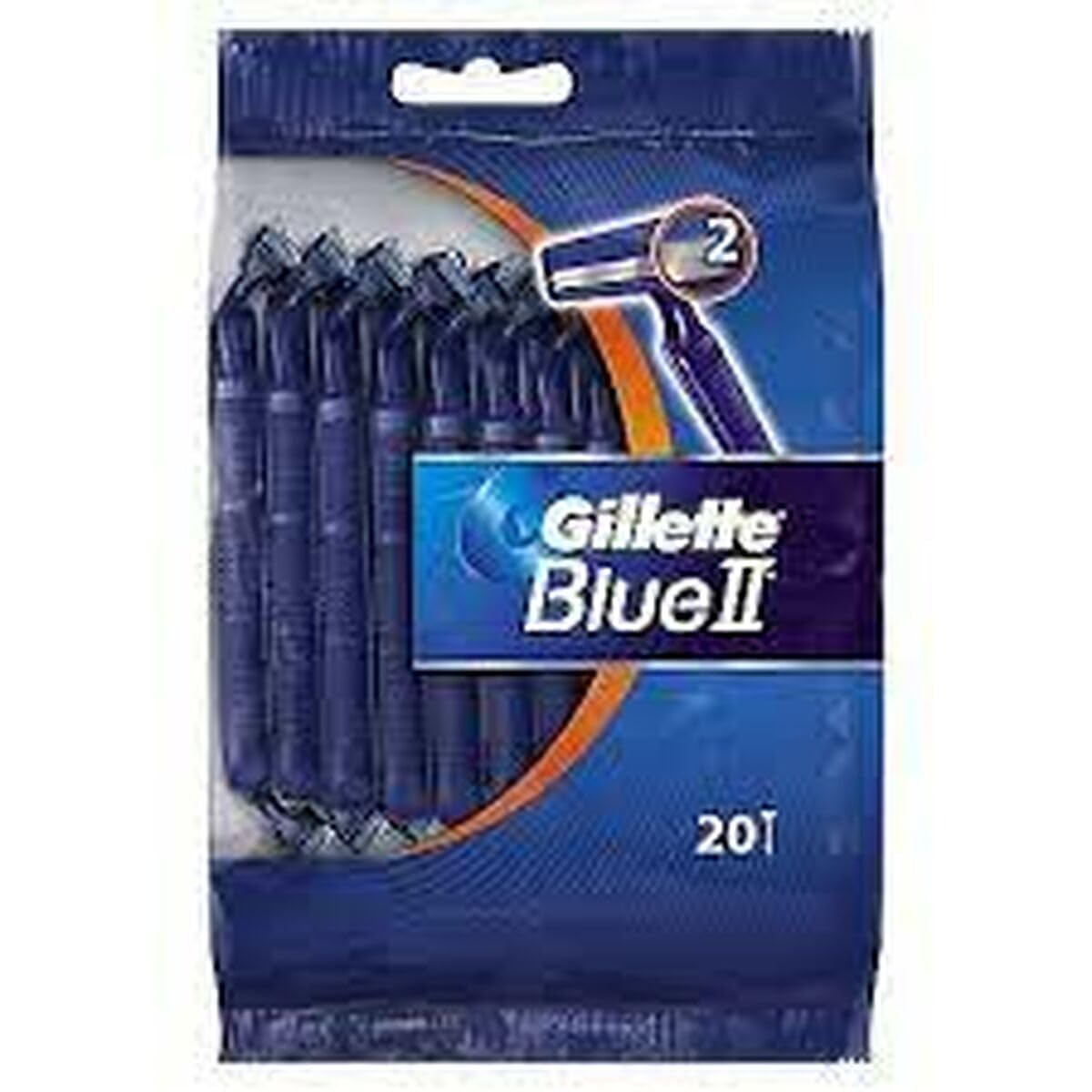Gillette Blue II Disposable Razors 20 Pack (15+5)