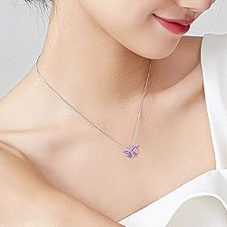 Aurora Tears 925 Sterling Silver Butterfly