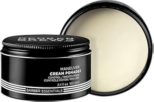 Redken Brews Cream Pomade For Men - Provides Medium Hold With Natural and Smooth Finish With Low Shine, For All Hair Types