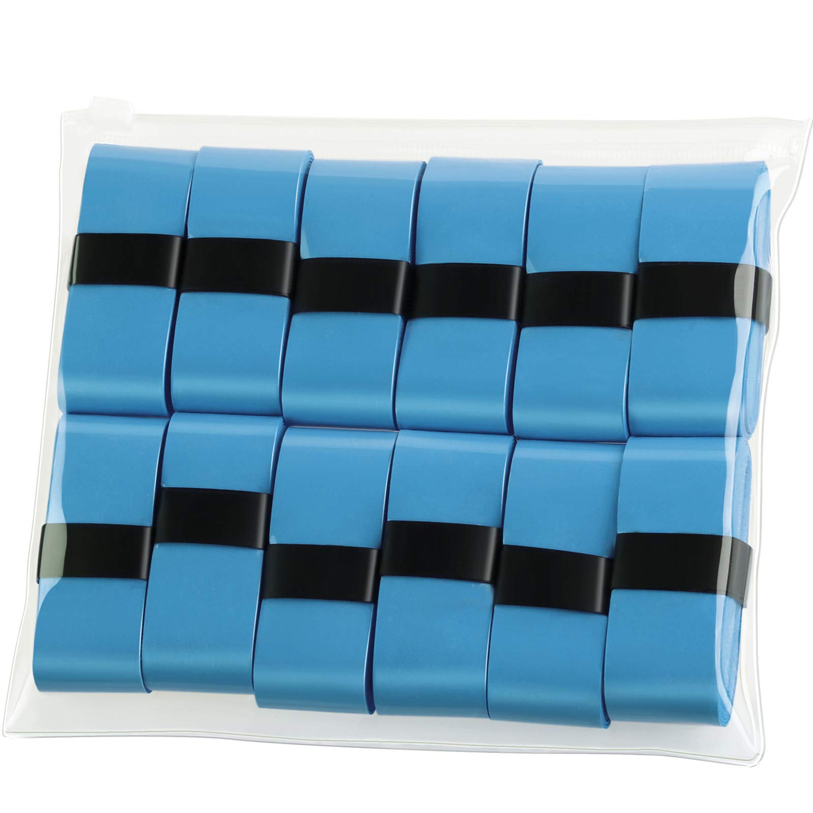 Photo 1 of 12 Pieces Tennis Badminton Racket Overgrips for Anti-Slip and Absorbent Grip (Blue, 12)