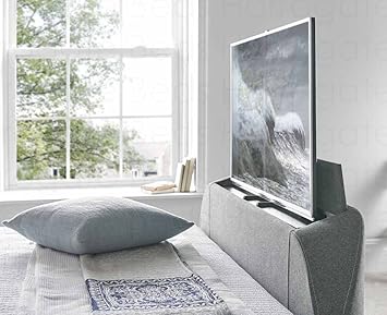 Kaydian 5ft King Size Barnard In Wool Smoke Fabric Tv Ottoman