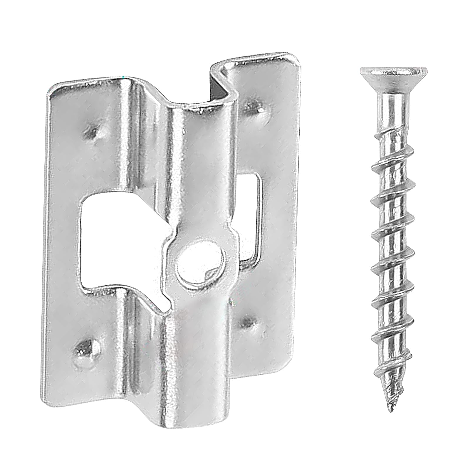 100PCS Composite Decking Clips with Screws,Stainless Steel Decking Clips WPC Clips Stainless Steel Decking Clips 6-9 mm WPC Decorative Fixing Fastener for Wood Floor Closure (7mm)