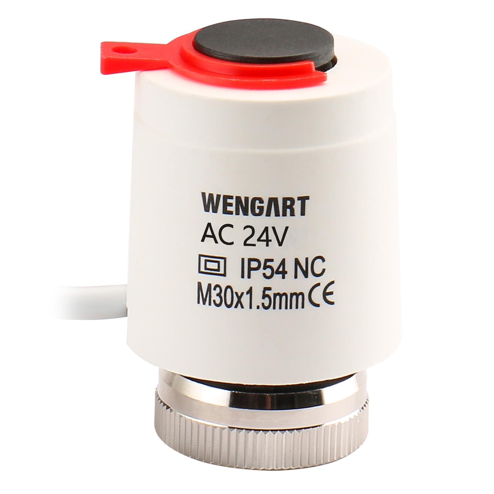 Wengart Electric Thermal Actuator WG2212,ACDC24V Normally Closed M30*1,5 Thread,Suitable for All Types of Heating Systems