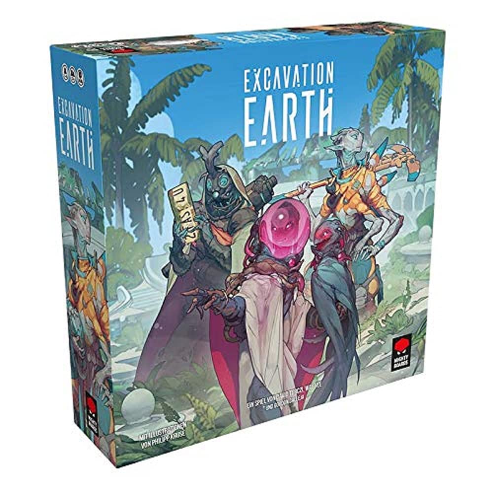 Mighty Boards, Excavation Earth, Basic Game, Expert Game, Strategy Game, 1-4 Players, From 12+ Years, 30 Minutes per Player, German