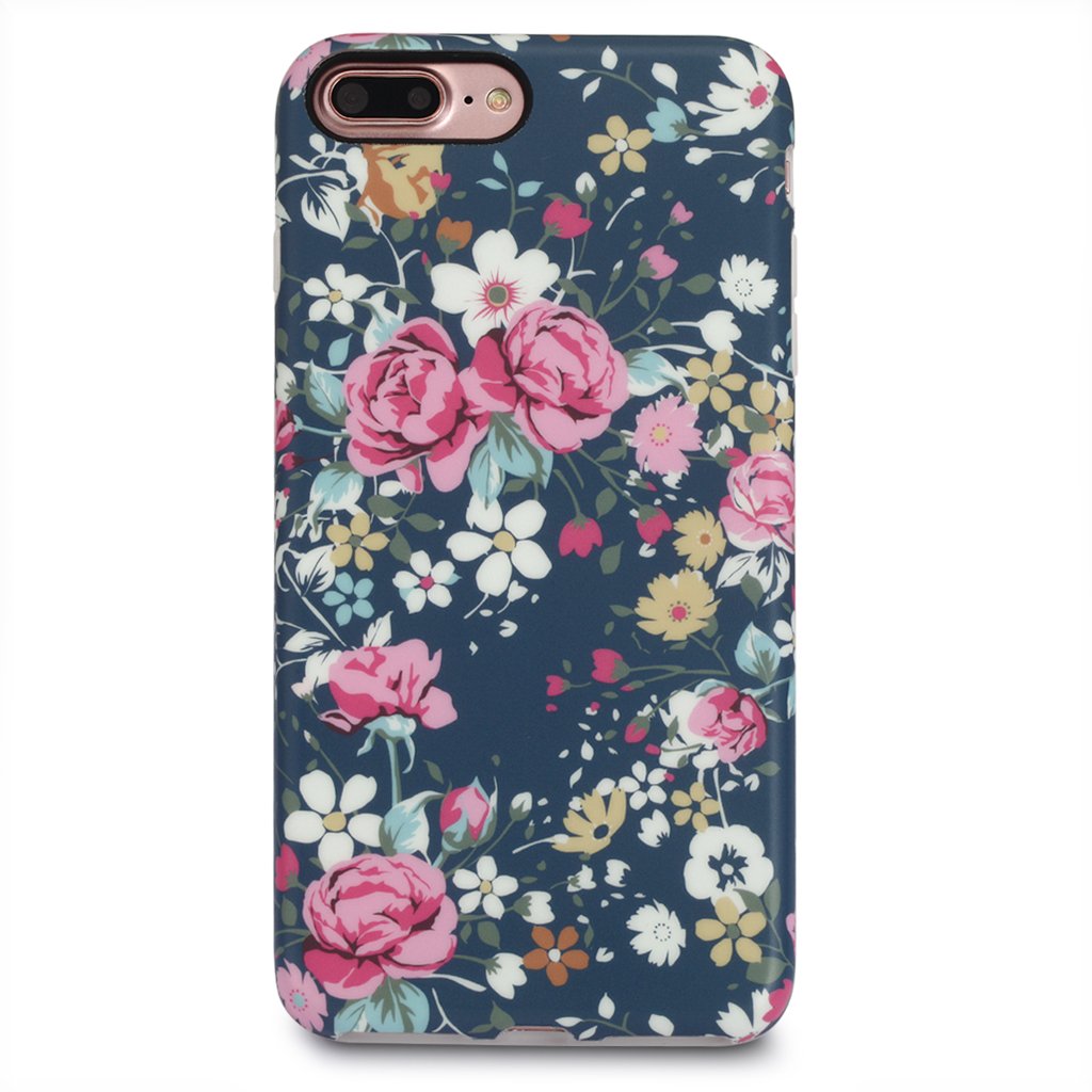 Nasousa iPhone 7 plus for Girls,Floral case,IMD Printing Slim-Fit Ultra-Thin Anti-Scratch Shock Proof Dust Proof Anti-Finger Print TPU Case for iPhone 7 plus(5.5 inch)(Vintage Roses)