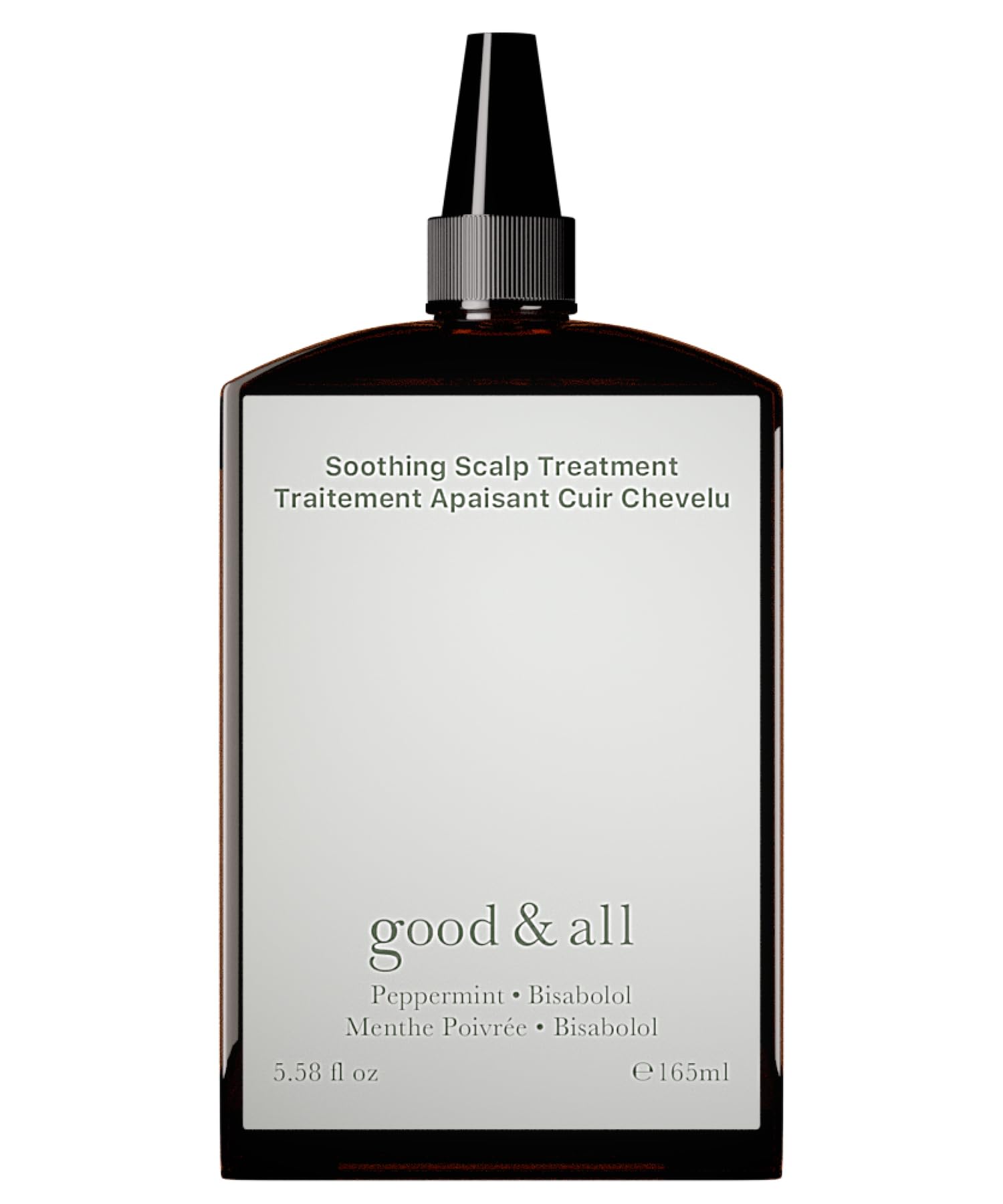 Good&All Dry Itchy Scalp Treatment - Leave-in Itch Relief with Peppermint & Bisabolol, Fragrance-Free, Paraben-Free, Vegan, Cruelty-Free - 165ml